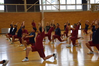 体つくり運動　の様子